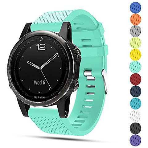 iFeeker For Garmin Fenix 5S Multisport GPS Watch Replacement Strap Band, Soft Silicone Quick Install Wrist Watch Strap for Garmin Fenix 5S Multisport GPS Watch Cover