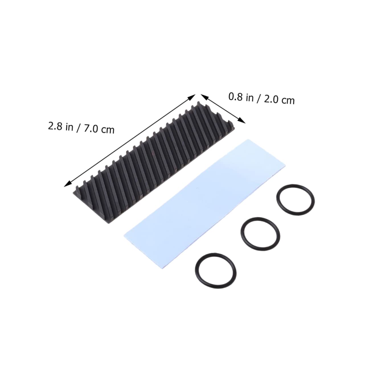 Gatuida 3pezzi Dissipatore Calore Ssd Rame Con Rivestimento Grafene Accessorio Computer Con Design Professionale e Cuscinetto Per Raffreddamento