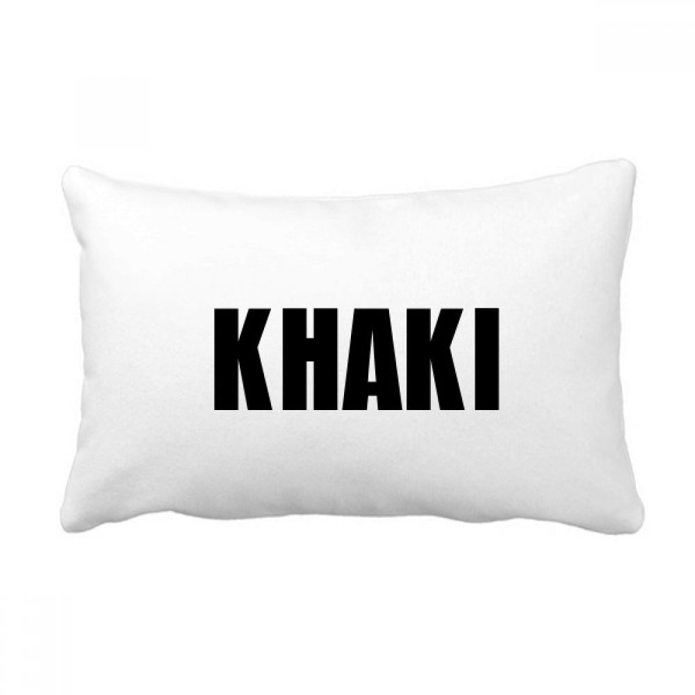 Coussin lombaire cadeau déco kaki et noir oreiller grand confort pour crémaillère