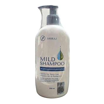 Siriraj Mild Shampoo Gentle for daily use 200 ml(7.05 Oz.)