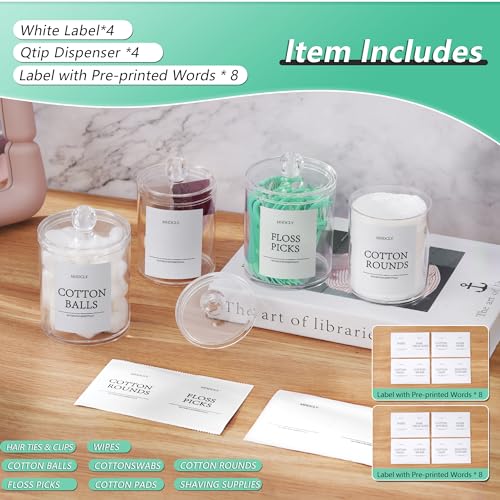 image for MHDCLY Bathroom Organizers and Storage,4 Pack Bathroom Accessories,Bat