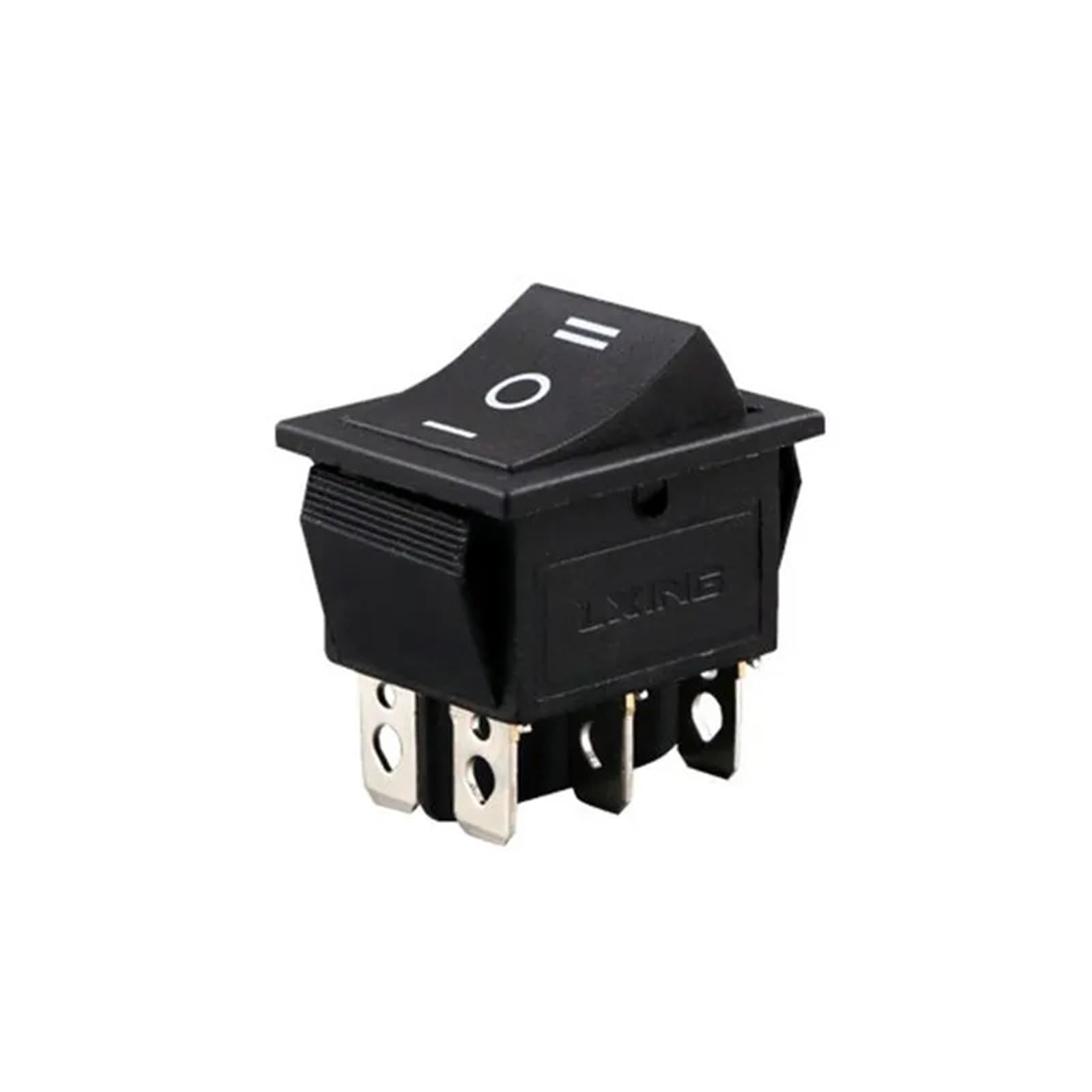 10 pezzi DPDT interruttore a bilanciere a 3 vie on-off-on a scatto AC 250V-15A 125V-20A
