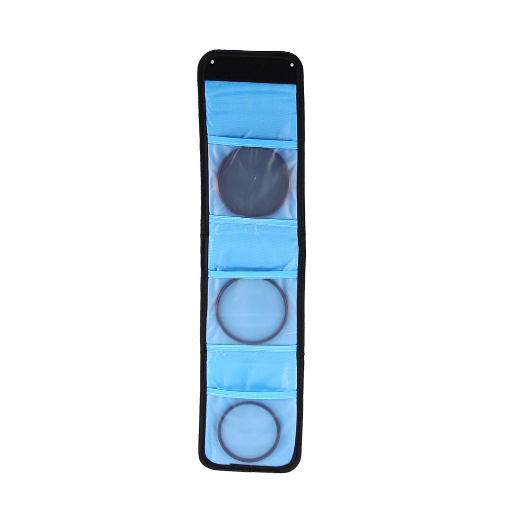 EBTOOLS Sac de Rangement pour Filtre de caméra de Poche 3, boîte de Portefeuille de Filtre de caméra en Nylon résistant aux intempéries