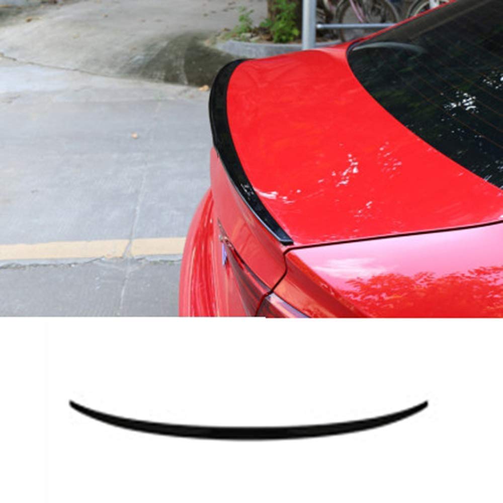 YPSQQHD Car Rear Spoiler Splitter, Rear Trunk Boot Lip Wing lid Spoiler ABS Exterior Accessories, Compatible with Audi A3 2013-2019