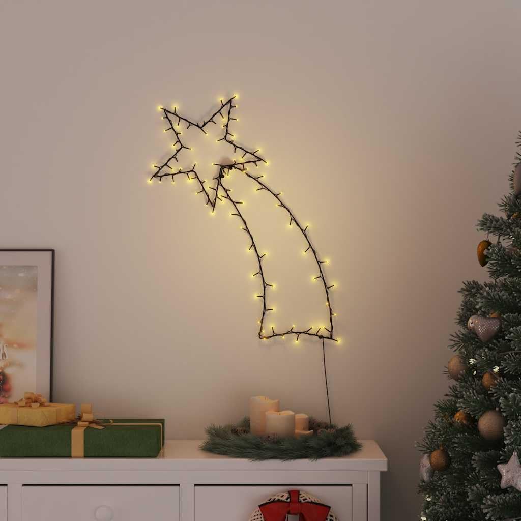 LAPOOH Estrella Fugaz Silueta 115 Leds Blanco Cálido, Luces de Navidad Exterior, Decoración, Proyector Exterior, Adornos