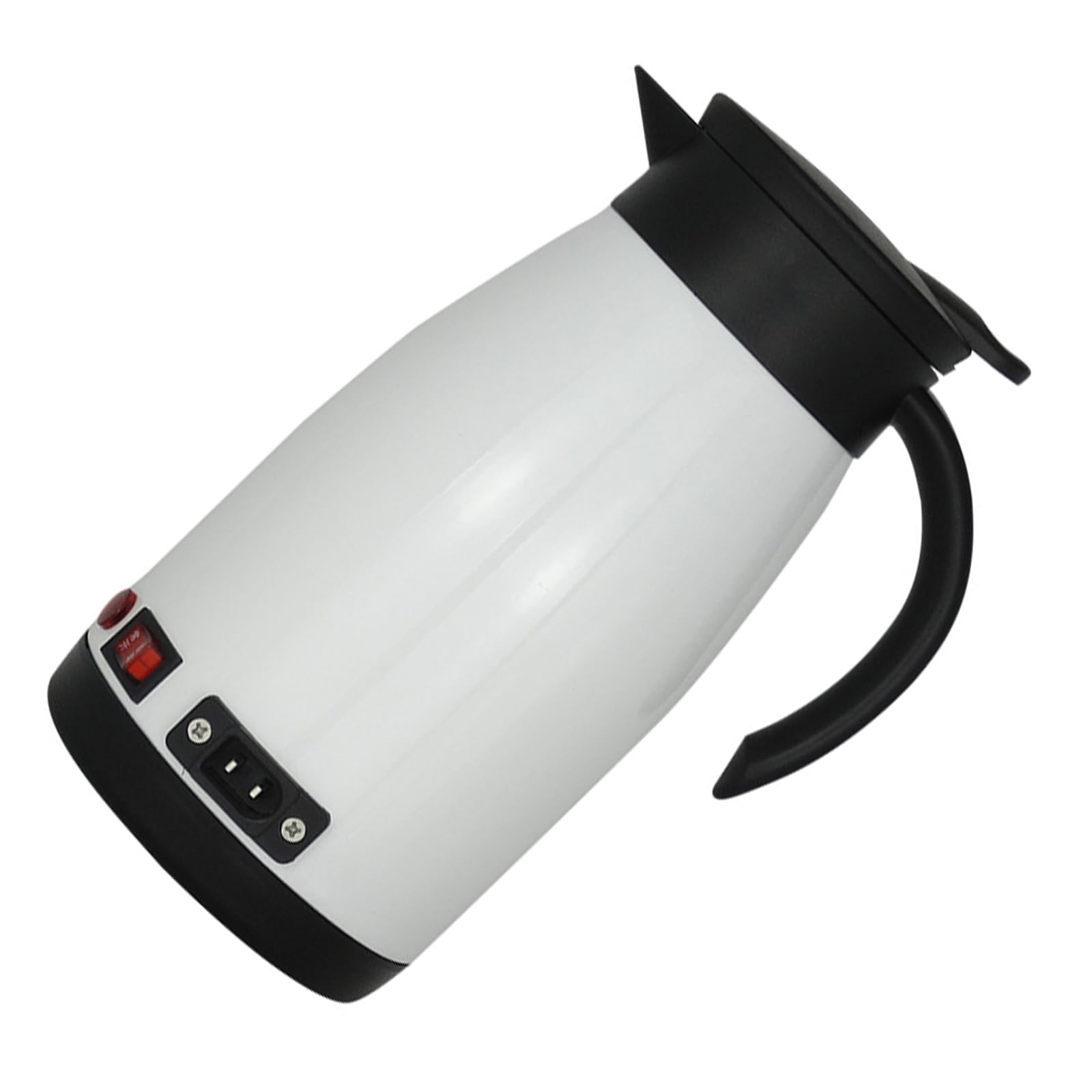 Hervidor eléctrico universal de 12 V 24 V para coche, 680 ml, agua hirviendo rápida para viajes al aire libre, preparación de bebidas calientes