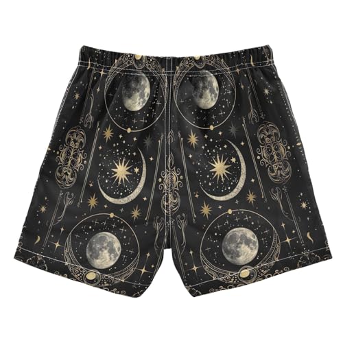 Boys Swimming Shorts, Big Boys Swim Trunks 2t, Celestial Moons2