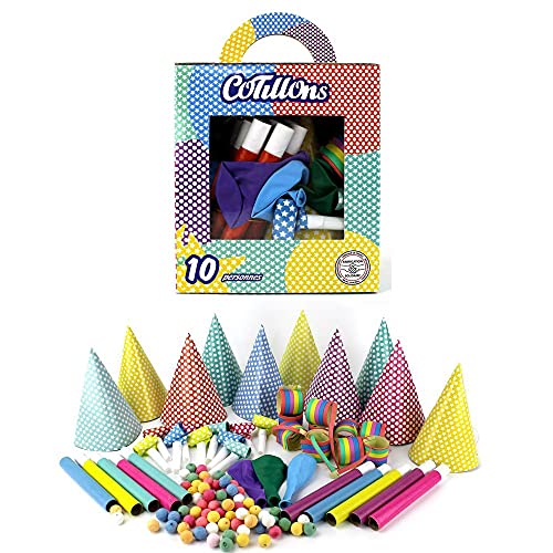 CDA - BOÎTE FENÊTRE COTILLONS COLORÉ 10 PERSONNES