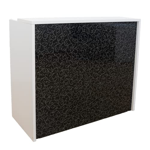OFILIKE. Mostrador de Recepción con Estampado. Mesa Mostrador para Peluquerías, Clínicas, Tiendas