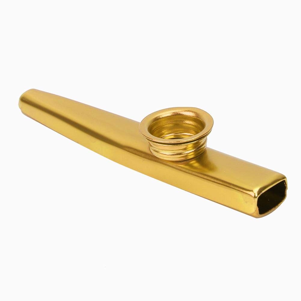 Dilwe Kazoo, mini partner gitarowy, ukulele, przenośny, instrument muzyczny, zabawka dla dzieci, (złoty)