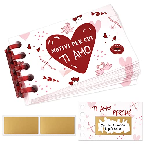 24pz Calendario Avvento D’Amore Bigliettini Gratta E Vinci...