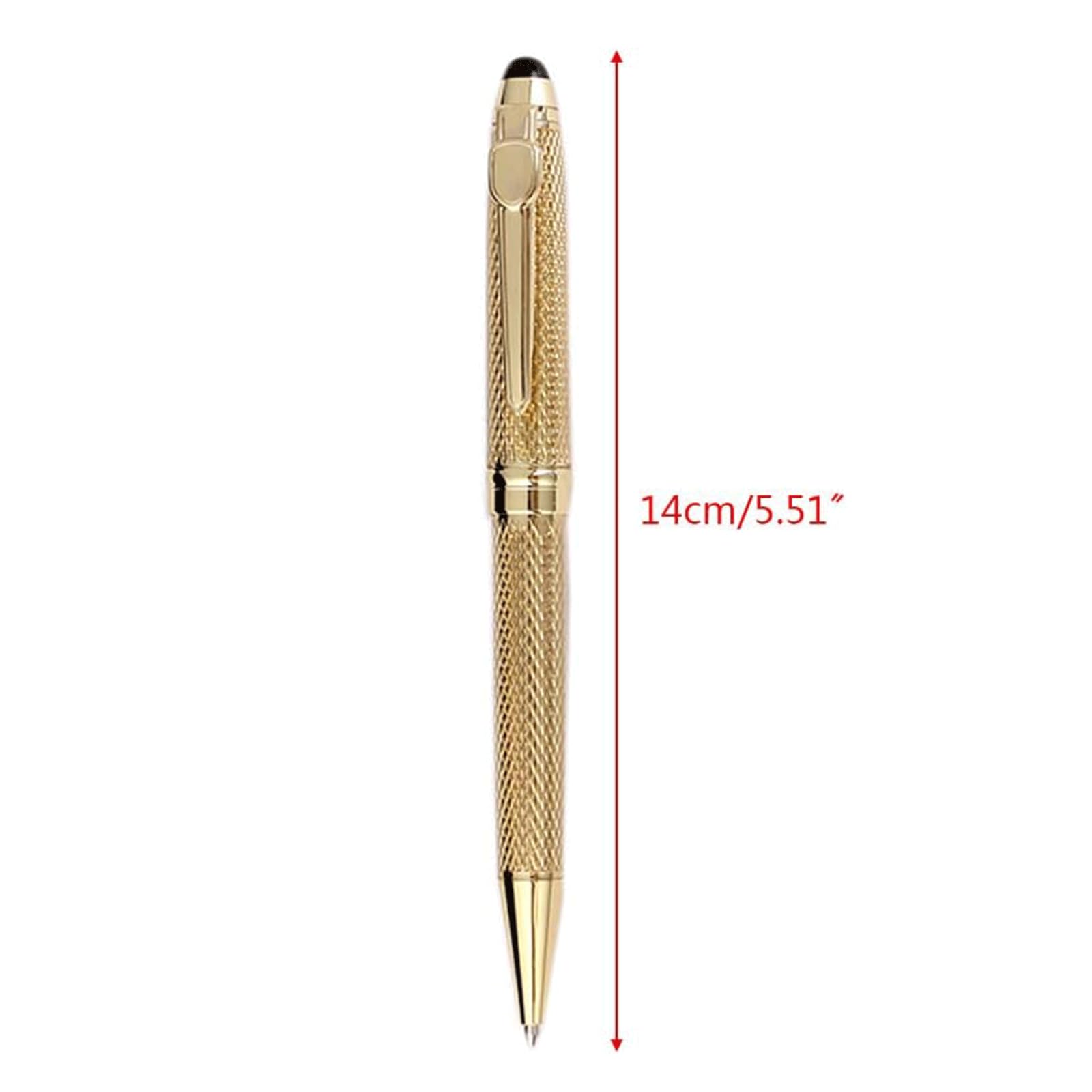 penna a sfera, Penna sfera, penna gel 1,0 mm a metallo con inchiostro(Gold)