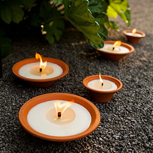 Braseros pour l'extérieur de 23 x 7 cm en terre cuite véritable - 4