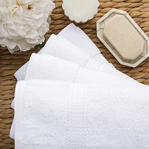 Superior 900GSM HAND WH Egyptian Cotton Pile Hand Towel Set Of 4, Ultra Soft Luxury Towels thumb #7
