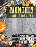  Monthly Bill Organizer: budget tools Notebook For Business Planner or Personal Finance Planning Workbook  pumpkin Halloween design (Financial Planner Budget Book, Band 50)