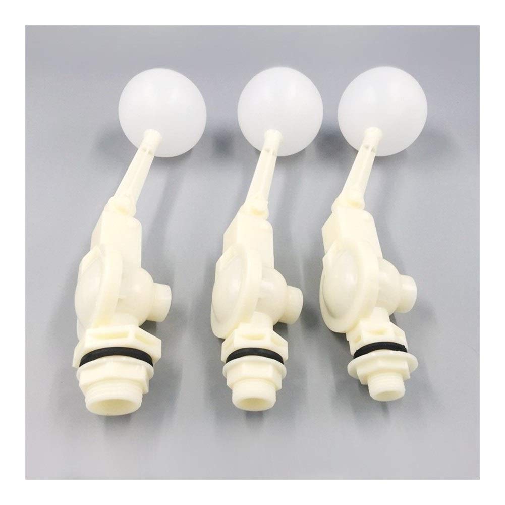 Control del Nivel de Agua líquida DN15 DN20 1/2 3/4 Pulgada DN25 1 Pulgadas BSPT Hilo Flotador de plástico válvula de Bola de Piscina del Tanque de flotación Ajustable Válvula YIJIAN (Size : DN15)