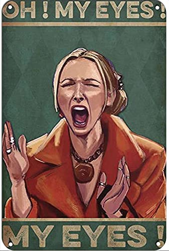 graman Plaque murale humoristique en métal avec citation humoristique « Oh My Eyes My Eyes My Friends » - Pour homme et femme - 20 x 30 cm thumbnail