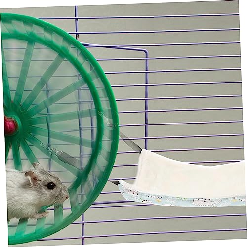 BELLIFFY Hamster Hängematte Doppelter Baumwollstoff mit Kette Warmes Schlafnest für Kleintiere im Käfig für Meerschweinchen Ratten Kaninchen Winterbett