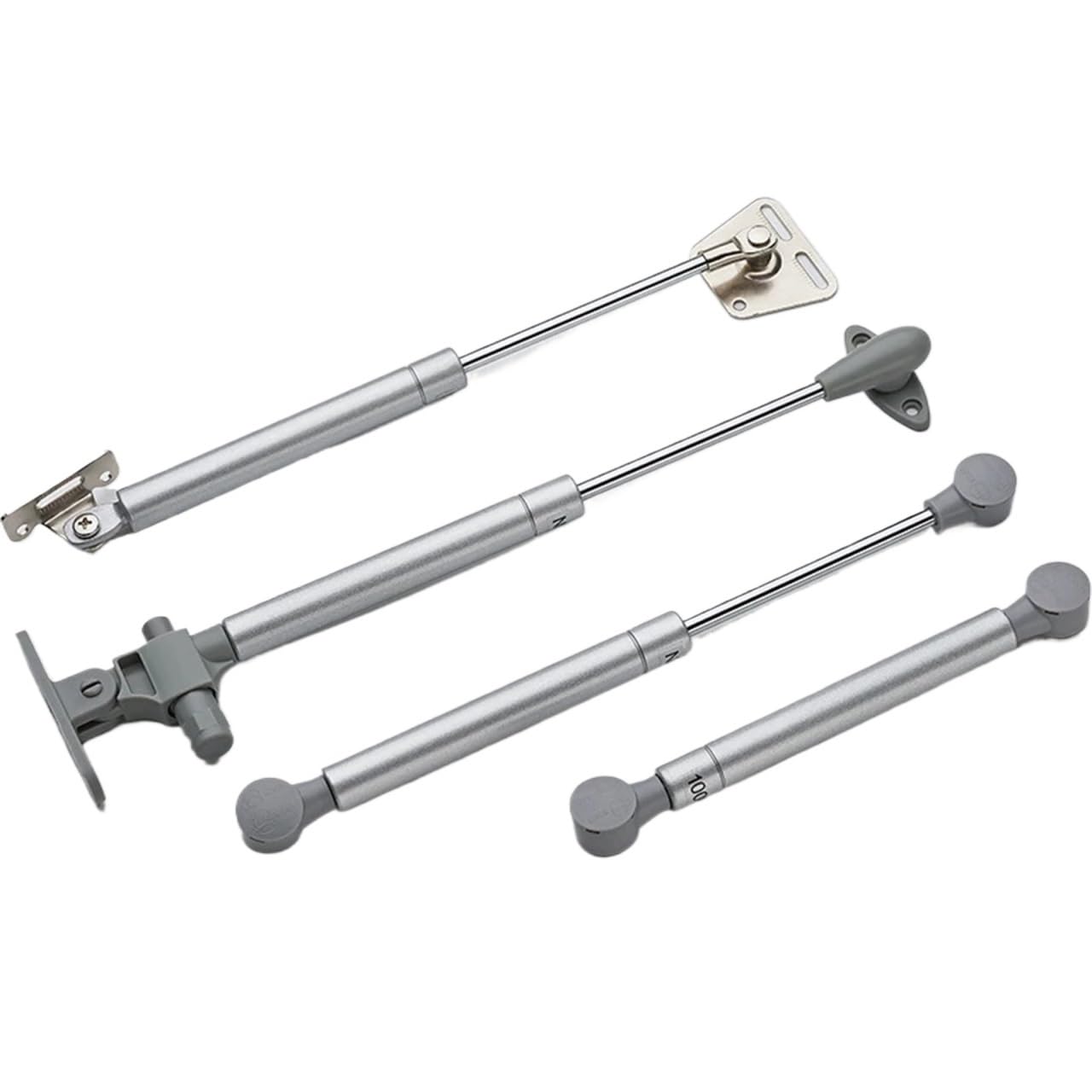 Support de levage de porte d'armoire en cuivre 100N /10kg, vérin à gaz, charnière à ressort hydraulique, charnière de placard de cuisine, quincaillerie de meubles * 2 pièces(100N gas strut)