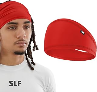 SLEEFS Football Skull Wrap for Under-Helmet Wear | Reduces forehead irritation from sweat and helmet friction. Breathable stretch fabric fits adults and kids; easy to wash.