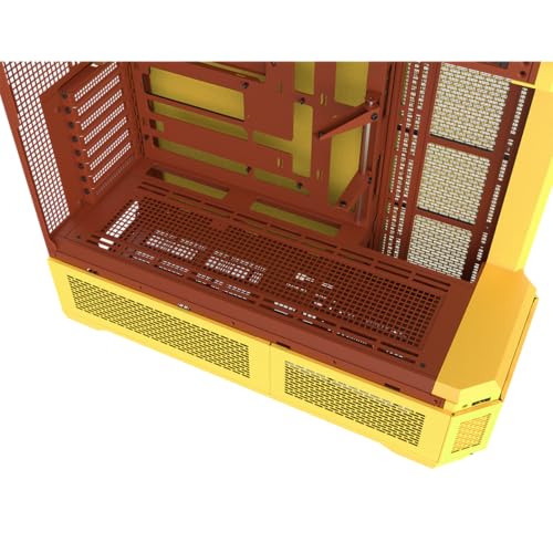 Image of Thermaltake View 600 TG; Full Tower; 420mm Radiator Support; 480mm GPU Clearance; Hidden Connector Support; Rotatable PCIe Slots; 220mm PSU Clearance; Butter Caramel; CA-11H-00FMWN-00