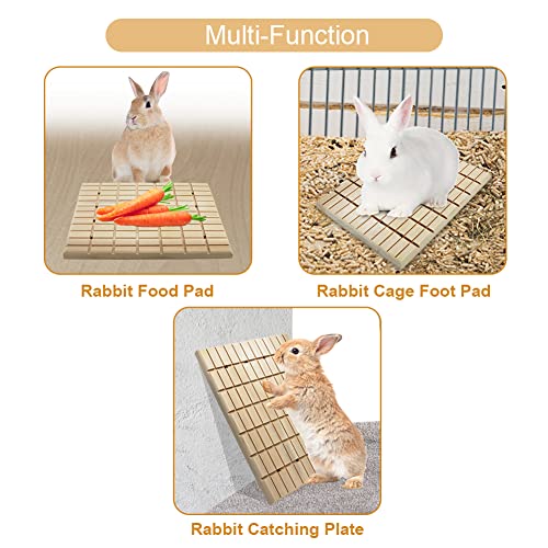 Image of Litewoo Rabbit Scratch Board Claws and Teeth Care Chew Toys Bunny Wood Pad