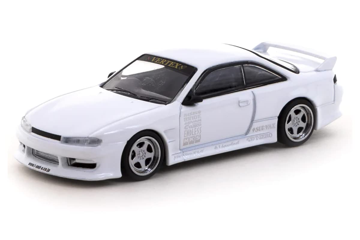 Tarmac Works T64G-018-WH Vertex Nissan Silvia S14 Lamley Special 