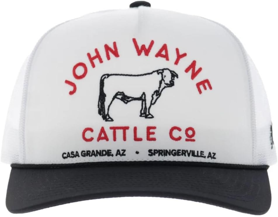 HOOEY John Wayne Cattle Co. Trucker Hat - Adjustable Snapback, Mesh Baseball Cap image 4