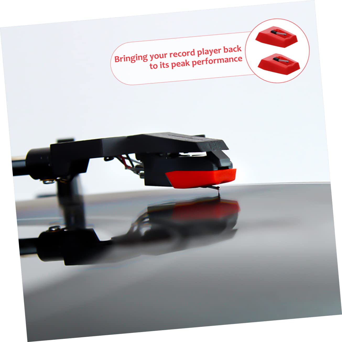 BESTonZON 20pezzi Puntine Di Ricambio Per Giradischi Da Aghi Stilo Per Fonografi e Dischi Vinile Facile Installazione e Portatili Compatibili Con Maggior Dei Modelli
