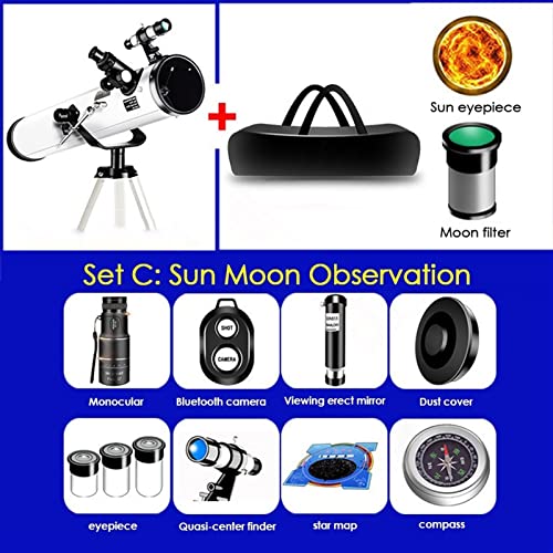 Telescopio Astronómico Refractor 60/700mm con Trípode y Lente Barlow miniatura 2