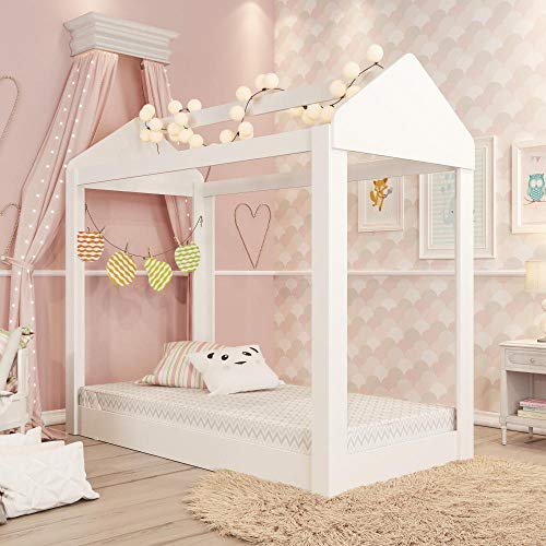 Cama Casinha Infantil Montessoriana Luna com Colchão - Rpm Móveis