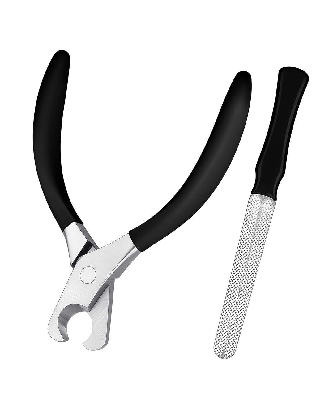 HEYCROWN Large Dog Nail Clippers Wide Jaw Opening Heavy Duty Dog Nail Trimmer Cat Claw Clippers(Black)