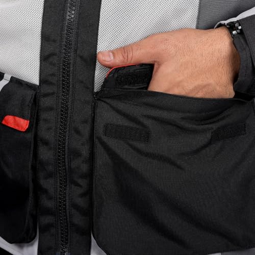 Image of Raida Rover 2 Touring Motorcycle Jacket | Lightest in Its Class | CE Level 2 Armoured | Hydration Bladder Compatible | Waterproof Rain & Thermal Liners included