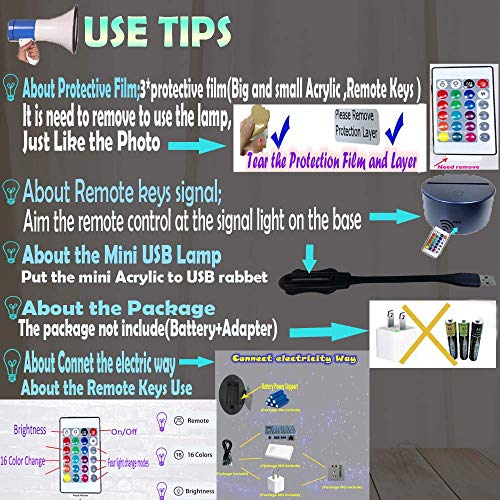 Jinlycoo Moon Night Light I Love You To The Moon And Back Sign Illusion Baby Bear Cartoon Novel Bedroom Baby Sleep Sweet Mood Led Table Lamp Holiday Party Supply Teens Xmas Birthday Souvenir (Moon) #TOP5