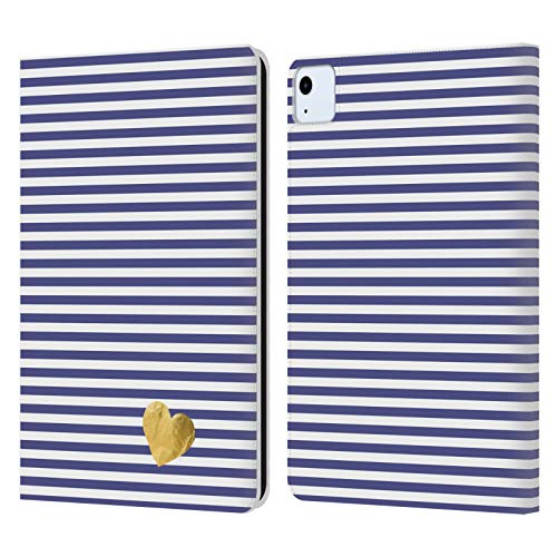 Coque en cuir iPad Air 2022 Monika Strigel étui portefeuille bleu