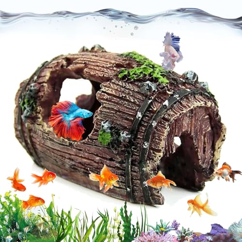 Dtoterul Adornos para Acuario, Decoración de Acuario Resina, Decoración de La Cueva, Decoración Hueca De Resina para Pecera, para Peceras y Acuarios