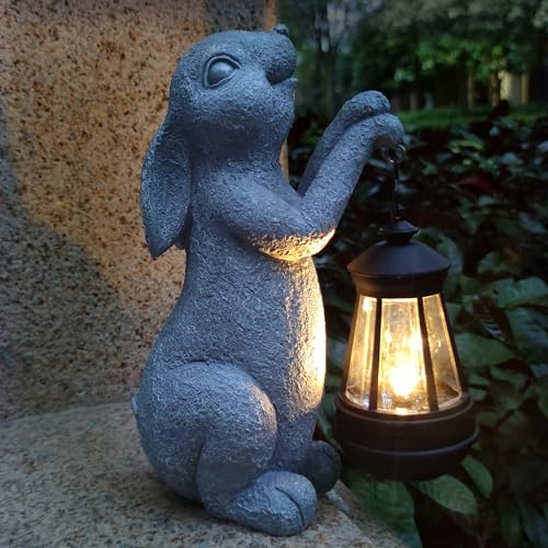Rabbitsolargardenoutdoorstatuesresinrabbitfigurinedecorationswithsolarlightslanternoutdoorrabbitartdecorforlawnyarduniquehousewarminggiftforgardenhome Urban Country Home Decor Rabbit solar garden outdoor statuesresin rabbit figurine decorations with solar lights lantern outdoor rabbit art decor for lawnyard unique housewarming gift for garden home urban country home decor