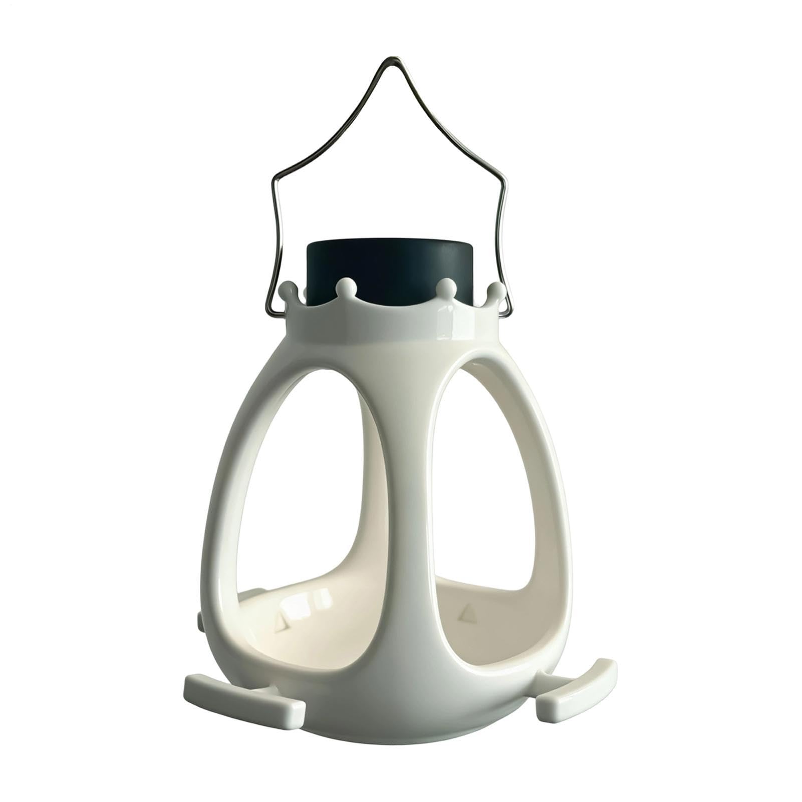 Mangeoire pour oiseaux avec lumière LED pour décoration de balcon et jardin