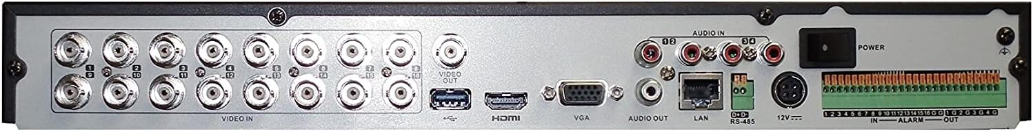 Diagram showing DVR connected to router and various cameras.