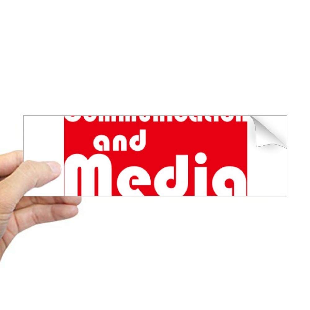 Autocollant rectangulaire rouge DIYthinker sticker fenêtre médias