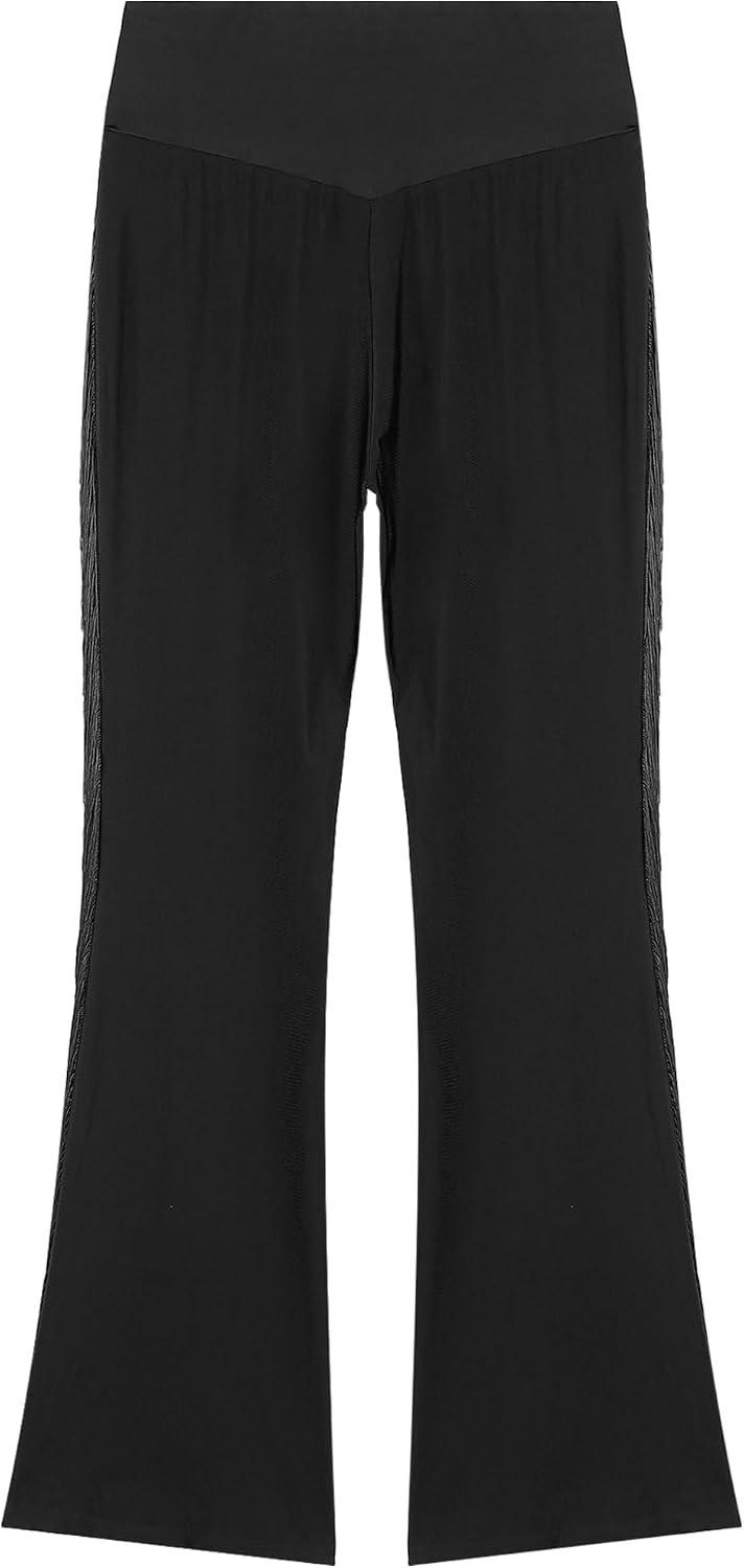 XUNZOO Men's Latin Dance Pants Tassel Ballroom Dance Vintage Bell Bottom Pants 70s Disco Outfits