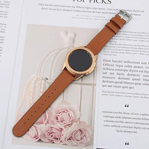 Correa para reloj 20mm en cuero para Garmin miniatura 6