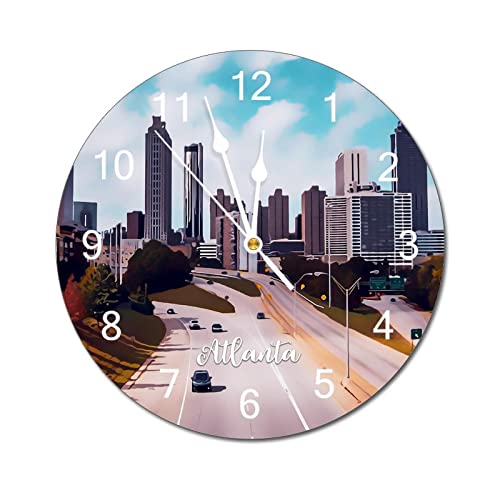 Ditooms Atlanta 12" Silent PVC Wall Clock