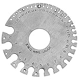 Beadaholique XTL-0159 Stainless Steel Wire Gauge Measures Standard and Metric