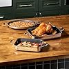 HexClad Hybrid Nonstick 4 Piece Roasting Pan Set with Rack, Stay-Cool Handle, Dishwasher and Oven Safe, Compatible with All Cooktops, Induction Ready #1