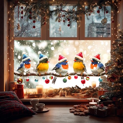 Vinilo Decorativo Navidad HOMETITUTE 39.3 x 17.7 pulgadas miniatura 2
