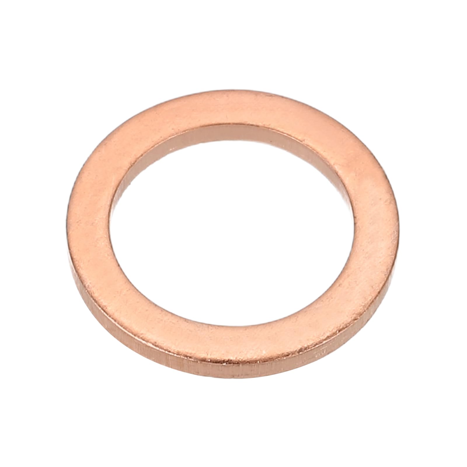 PATIKIL M10x14x1.5mm Flat Copper Washers, 25 PCS Copper Automotive Drain Plug Gaskets Flat Ring Oil Crush Washer Spacers for Faucets Garden Bolts Screws Hose, Purple