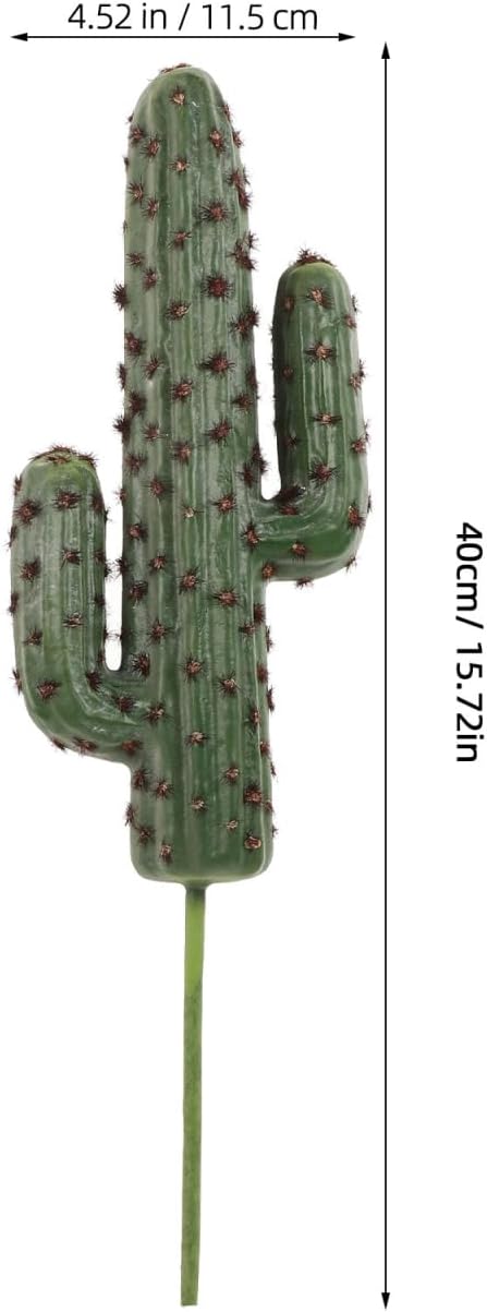 Alipis Simulated Succulents Unpotted Cactus Decor for Tabletop Realistic Fake Cactus Ornament for Home Office and Garden Layout Lightweight 2.76X6.69X2.76 Inches