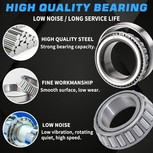 Luxtrksto HEQCKIT1-1 2 Sets L68149/L68111 L44649/L44610 Trailer Hub Bearings Kit thumb #3