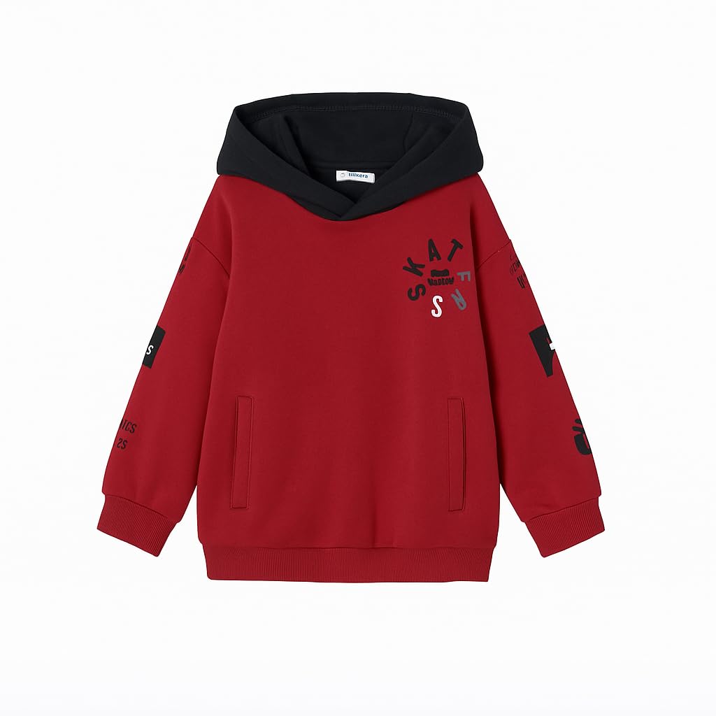 Generico Felpa Pullover con Cappuccio per Bambino e Ragazzo Mayoral, con Scritta e Dettagli in Rilievo, Disponibile in Vari Colori, Stagioni Autunno, Inverno, Primavera